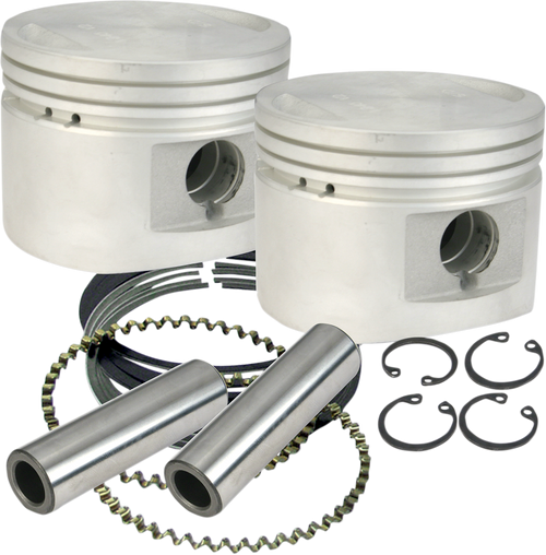 S&S Cycle Piston Kit - For 80" Stock Or S&S Heads - 3.500" - +0.020" 920-0027