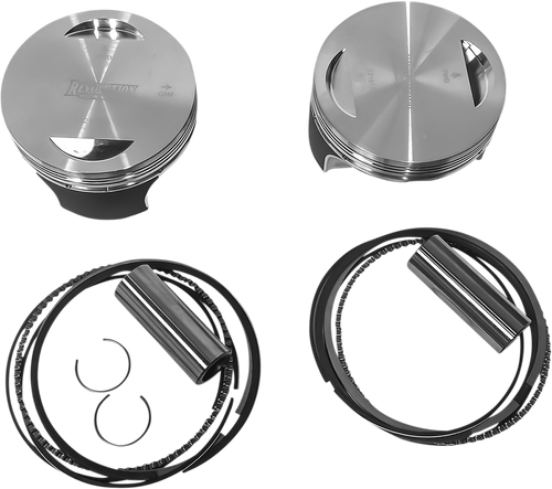 Revolution Performance, Llc Piston Kit - Flat-Top - For 98" Big Bore Cylinder Kit - Twin Cam RP301-105W