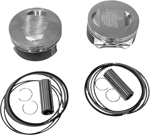 Revolution Performance, Llc Piston Kit - Flat-Top - For 131" Monster Big Bore Cylinder Kit - Twin Cam RP301-113W