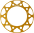 Supersprox Edge Rear Sprocket Insert - Gold - 43 Tooth RACD-1304-43-GLD