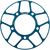 Supersprox Edge Rear Sprocket Insert - Blue - 47 Tooth RACD-829-47-BLU