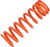 Race Tech Progressively Wound Shock Spring - Orange - P05 - Spring Rate 336 Lb/In SRSP 6326P05