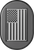 Figurati Designs Antenna Cover - Right Rear Fender - Contrast Cut American Flag - Black FD26-AC-BLK-RT
