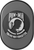 Figurati Designs Antenna Cover - Left Rear Fender - Pow-Mia - Black FD55-AC-BLK-LT