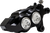 Performance Machine (Pm) Caliper - 137 X 4B - Right - Black Anodized With Clear Bore Caps 0053-2958-MC