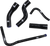 Samco Sport Radiator Hose Kit - Black - Triumph TRI-1-BK