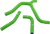 Moose Offroad Race Fit Radiator Hose Kit - Green - Kawasaki KAW-99-GN