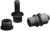 Parts Unlimited License Plate Bolt - 100 Pack - Black 2030-0010