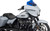 Klock Werks Kolor Flare Windshield - 8" - Blue - '23-'25 Flhx KWW-01-0732