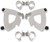 Memphis Shades Gauntlet Mounting Kit - Black - Honda MEB2068