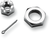 Colony Nuts With Washers Kit - Front/Axle - Hex - Chrome - '73-'06 Dyna/Fxr/Sportster 8768-3