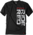 Factory Effex Honda Ride Red Vertical T-Shirt - Black - Medium 16-88310