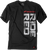 Factory Effex Honda Ride Red Vertical T-Shirt - Black - 2Xl 16-88316