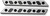 Joker Machine Saddlebag Latch Inserts - Black/Silver 04-501-2