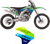 Factory Effex Candy Chrome Series Shroud/Airbox Graphics Kit - Kawasaki - Kx 250F 27-03102