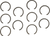 Eastern Motorcycle Parts Retaining Rings - Main Shaft Rollers - 10 Pack A-35113-52