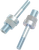 Burly Brand Adjustable Shock Lowering Kit - Rear - Lowers 0"-1.25" - Silver Zinc Finish B28-257