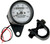 Drag Specialties 2.4" Mph Mini Led Mechanical Speedometer/Indicators/Trip - Chrome Housing - White Face - 2:1 DS-243836