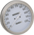 Drag Specialties 5" Mph Fl-Style 2:1 Speedometer - '36-'40 White Face DS-243876