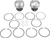 Kb Performance Piston Kit - 3.437" +0.050" - 9.0:1 Cr - 74" Big Twin KB263.050