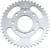 Parts Unlimited Rear Sprocket - 44 Tooth - Honda K22-3566