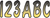 Hardline I.D. Sticker Kit - 200 Series - Yellow Gradation YEBKG200