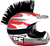 Pc Racing Helmet Mohawk - Black PCHMBLACK