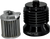 Pc Racing Flo "Spin-On" Oil Filter - Black Anodized - Aprilia/BMW/Buell/H-D/Moto Guzzi/Yamaha PCS4B