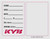 Factory Effex Na Stickers Kyb Suspension Spec Sticker (3 Pack) 22-90023