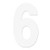 Factory Effex Fx 2015 Numbers Pro 5" White 6 03-0206