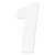 Factory Effex Fx 2015 Numbers 4" White 1 08-90011