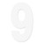 Factory Effex Fx 2015 Numbers Pro 8" White 9 02-4379
