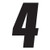Factory Effex Fx 2015 Numbers 6" Black 4 08-90044