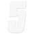 Factory Effex Fx 2015 Numbers 6" White 5 08-90055
