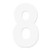 Factory Effex Fx 2015 Numbers Pro 7" White 8 02-4358