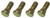 Bronco Atv Hub Bolts 4 Pack AT-06323