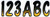 Hardline 3" Letter & Number Kit Yellow / Black YEBKG200