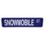 Voss Signs Snowmobile Street - Aluminum Sign 6" X 24" 624SST