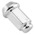 Itp 3/8"-24 Flat Chrome Lug Nut - Box Of 16 ALUG11BX