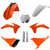 Polisport Replica Plastic Kitfull Kit Ktm Oem Color 91443