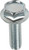 BOLT 10Mm Hex Head Flange Bolts 6X1.0X16Mm 10/Pk 023-10616