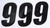 D-COR Number 9 Black 4" 3/Pk 45-24-9