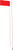 SAFETY Safety Flag 6Ft Ea. 2Pc- 12"X18" Flag #2