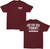 DBK Till The End Tee Burgundy Md AT-TILTHEEND-BURG-M