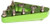 RFX Solid Rear Brake Tip Green FXRB 90101 99GN