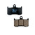 GBRAKES Brake Pads Semi Metallic GB0572-69