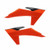POLISPORT Radiator Scoops Ktm Black/25 Orange 8478000001