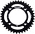 FIRE POWER Rear Sprocket Aluminum 38T Blk FPA-1214-38-BLK