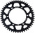 FIRE POWER Rear Sprocket Aluminum 49T Blk FPA-808-49-BLK