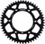 FIRE POWER Rear Sprocket Aluminum 51T Blk FPA-210-51-BLK